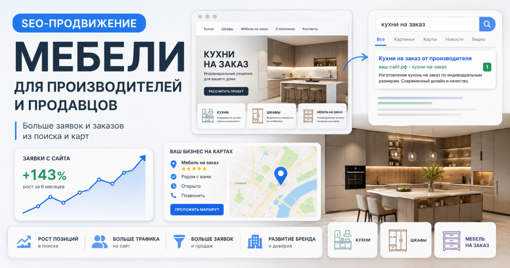 SEO-продвижение мебели для производителей и продавцов