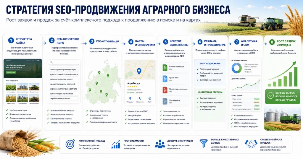 стратегия SEO-продвижения аграрного бизнеса