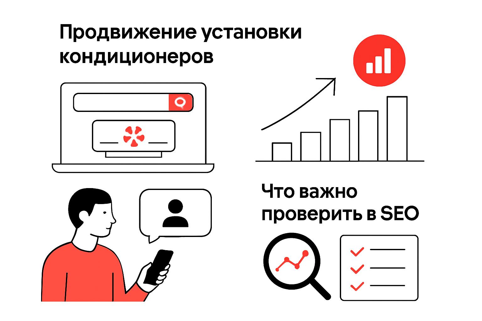 Как продвигать установку кондиционеров в поиске и получать клиентов. Что важно проверить в SEO Как продвигать установку кондиционеров в поиске и получать клиентов. Что важно проверить в SEO