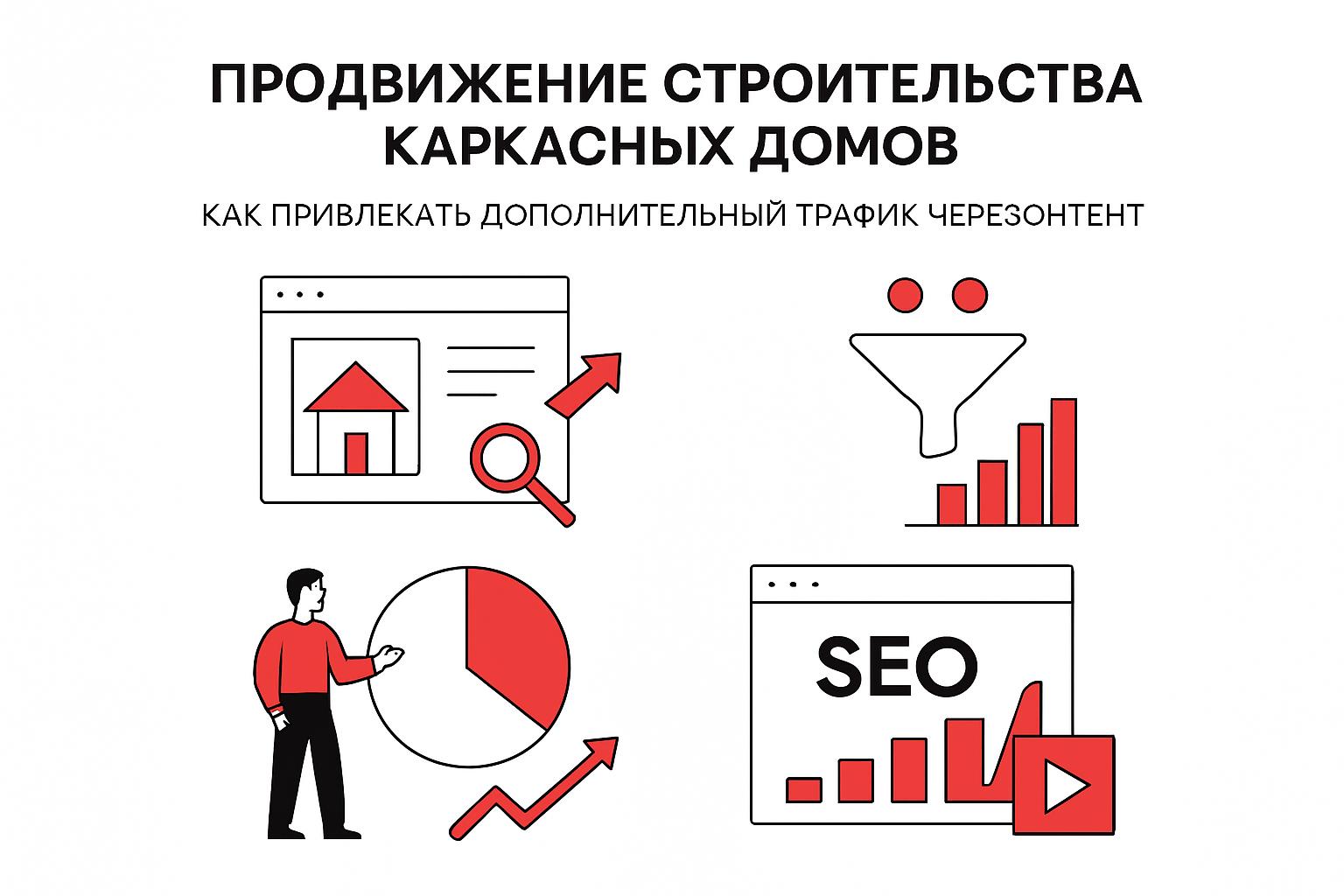 Как продвигать строительство каркасных домов в поиске и получать клиентов. Как привлекать дополнительный трафик через контент Как продвигать строительство каркасных домов в поиске и получать клиентов. Как привлекать дополнительный трафик через контент