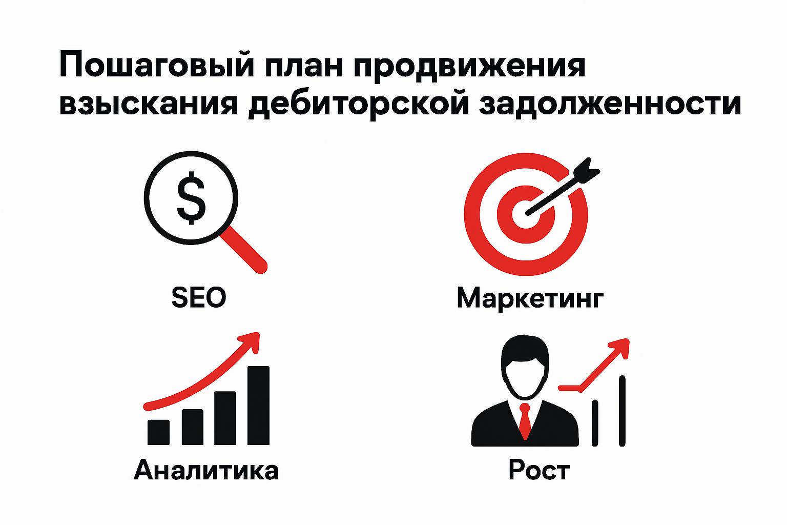 Как продвигать взыскание дебиторской задолженности в поиске и получать клиентов. Пошаговый план продвижения